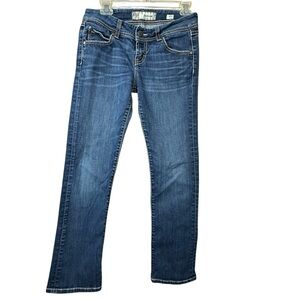 Bke The Buckle Addison Crop Stitched Pocket Low Rise Jeans Women Sz 27